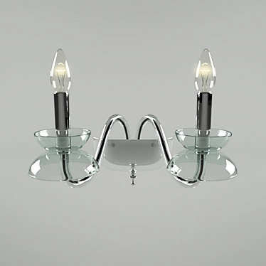 Elegant Dali Wall Sconce 3D model image 1 