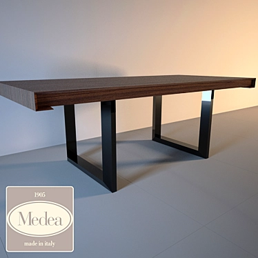 Elegant Medea Italian Desk 3D model image 1 