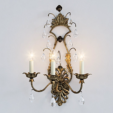 Elegant Vaughan Wall Lamp 3D model image 1 