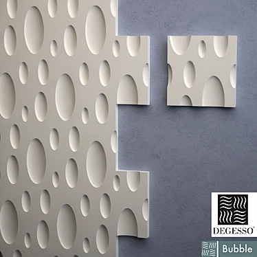 Innovative Degesso Bubble 3D Panels 3D model image 1 