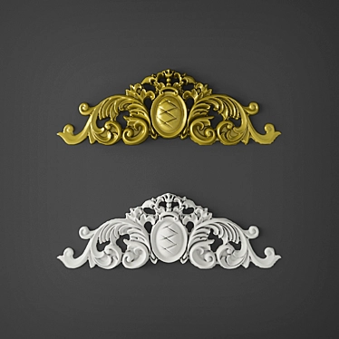 Embellished Stucco Molding 3D model image 1 