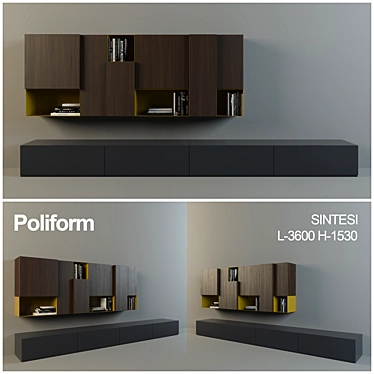 Poliform Sintesi 3-Piece Set 3D model image 1 