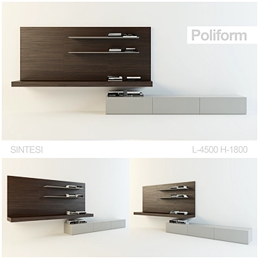 Elegant Poliform Sintesi Set: Perfect Harmony 3D model image 1 