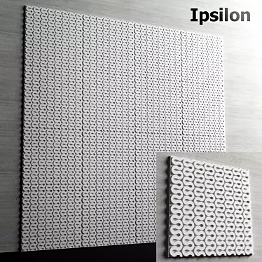 Ipsilon 3D Wall Panel - Elegant and Modern 3D model image 1 