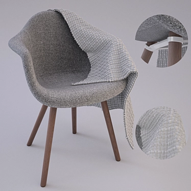 Cosy Comfort Custom Chair 3D model image 1 