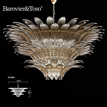 Modern Classic Chandelier 100D 3D model image 1 