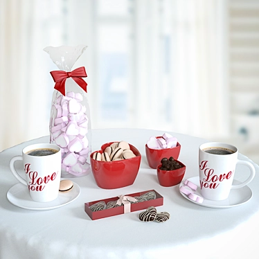 Valentine's Java Bliss Set 3D model image 1 