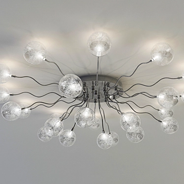 Elegant Crystal Chandelier 3D model image 1 