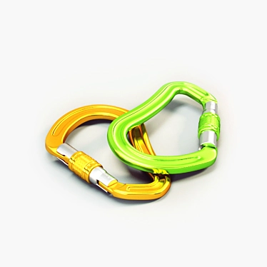 Versatile Keylock Carabiner 3D model image 1 