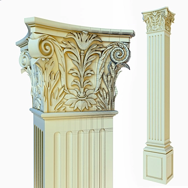 Versatile Column and Pilaster 3D model image 1 