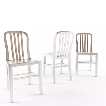 Stylish Aluminum Seat: Jayson 3D model image 1 