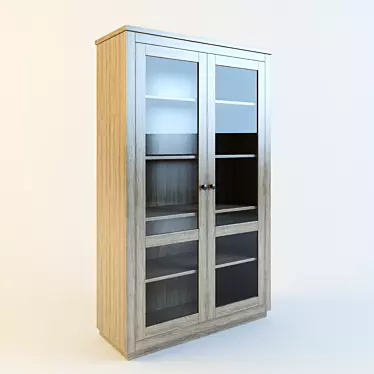 Glass Showcase Wardrobe 3D model image 1 