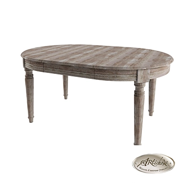 Provence Oak Dining Table from Artichoke Collection 3D model image 1 