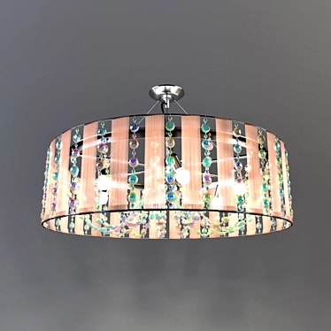 Elegant Ceiling Chandelier - 33cm Height 3D model image 1 