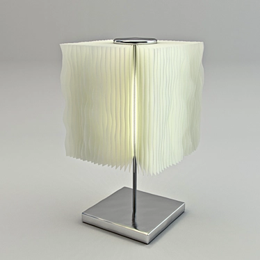 Sleek White Desk Lamp 3D model image 1 