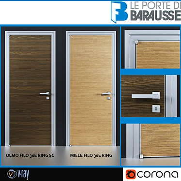 Premium Italian Doors by Barausse 3D model image 1 