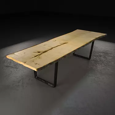 Table of cut wood