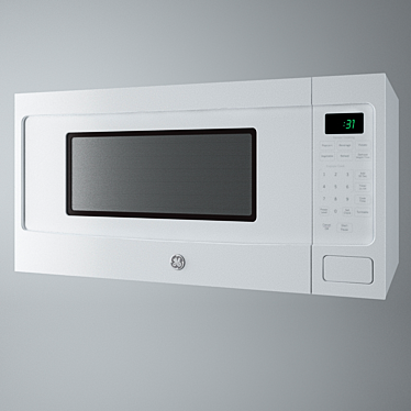 GE Built-In Microwave: Textured Panel 3D model image 1 