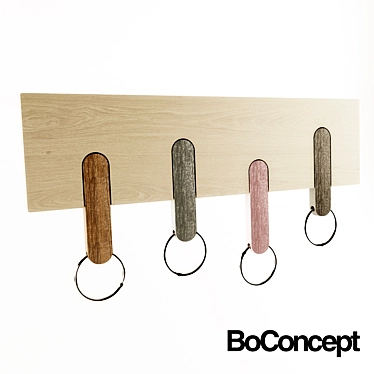 Modern Colorful Key Holder - Hanger 3D model image 1 