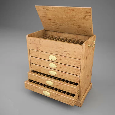 Minimalist Chest Collection 3D model image 1 