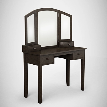 Title: Elegant Willow Vanity Table 3D model image 1 