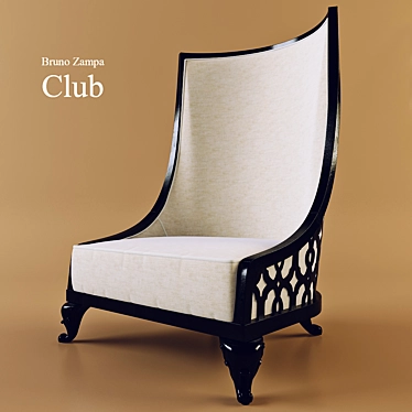 Modern Club Armchair 3D model image 1 