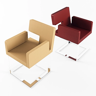 Title: Stylish Domodinamica Elle Chair 3D model image 1 