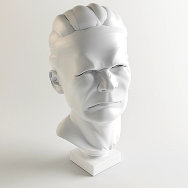 Ancient Greek Thinker's Sculpture 3D model image 1 