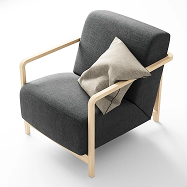 Elegant Porada Gilda Armchair 3D model image 1 