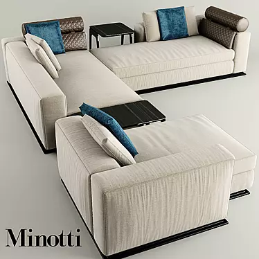 Leonard Corner Sofa: Comfort meets Style 3D model image 1 
