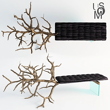 Umos Design Bench | Modern & Unique Seating 3D model image 1 