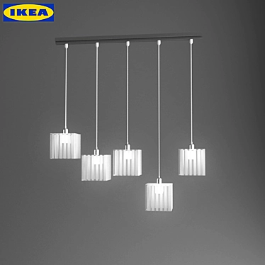 VILLBO Pendant Light, 5 Shades 3D model image 1 