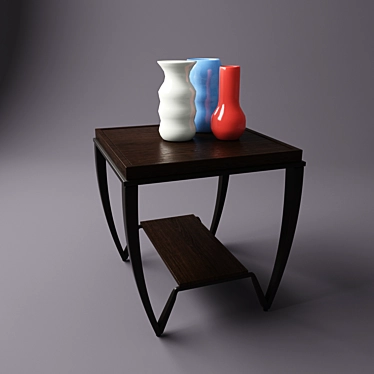 Vintage-Inspired Blake Coffee Table 3D model image 1 