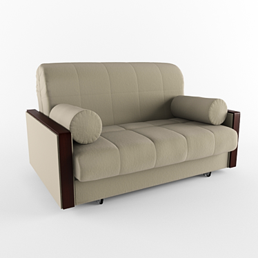 Elegant Milena Sofa: Comfort Redefined 3D model image 1 