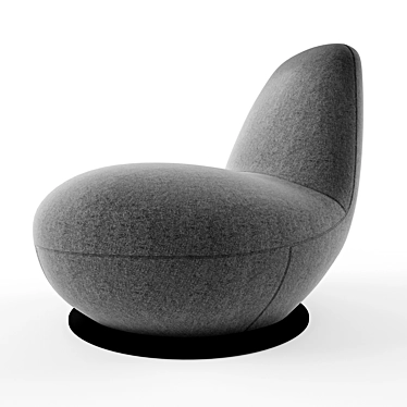 Swivel Lounge Chair: OPPO 3D model image 1 