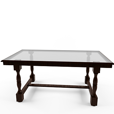 Contemporary Table 3D model image 1 