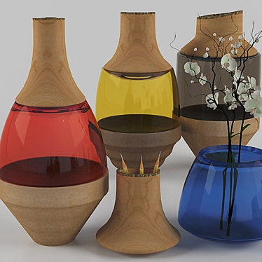 Versatile Vase Set 3D model image 1 