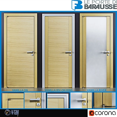 Eleganza: Barausse Doors 3D model image 1 