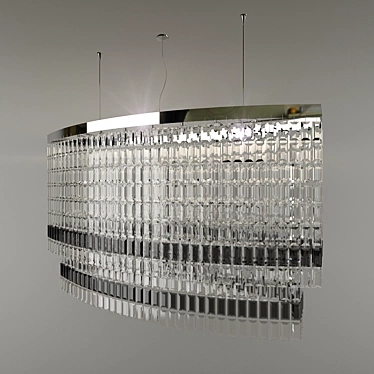 Modern Crystal Chandelier 3D model image 1 