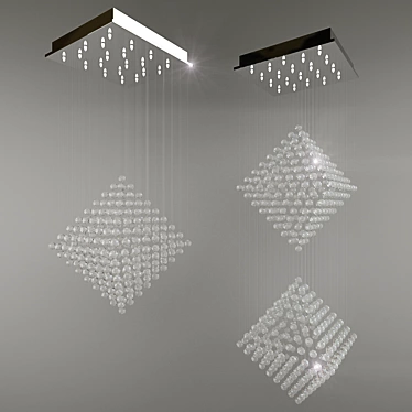 Modern Ceiling Chandelier 3D model image 1 