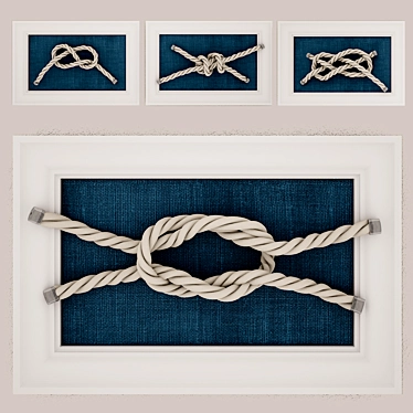 Nautical Knots Wall Decor 3D model image 1 