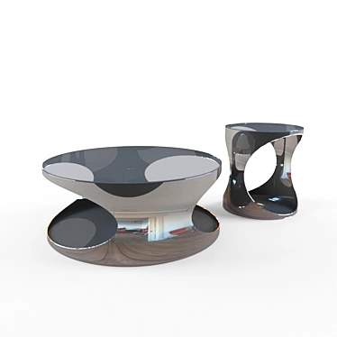 Modern Round Coffee Table 3D model image 1 