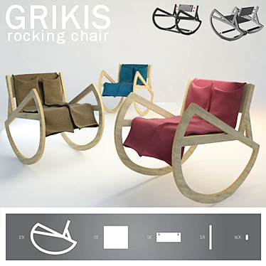 Cozy Rocker: Grikis 3D model image 1 