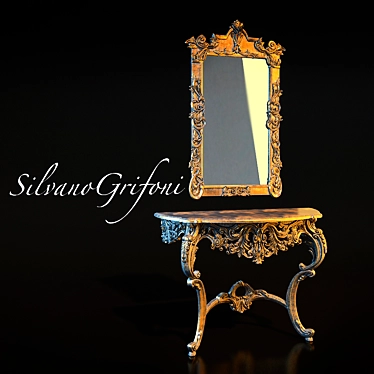 Console with mirror Silvano Grifoni