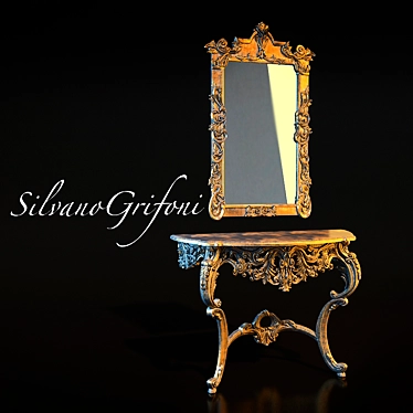 Silvano Grifoni Console Mirror: Elegant and Functional 3D model image 1 