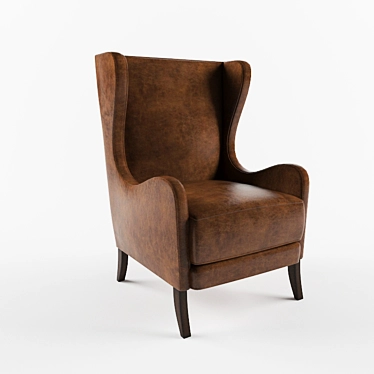 Elegant Comfort Armchair 3D model image 1 