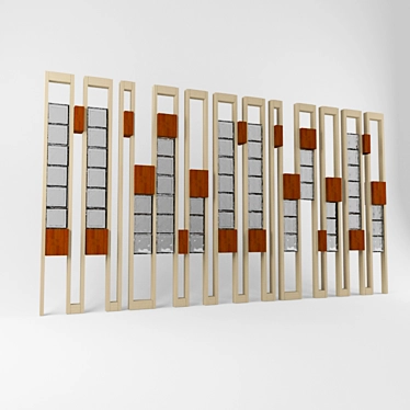 Space Divider Wall - Elegant and Practical 3D model image 1 