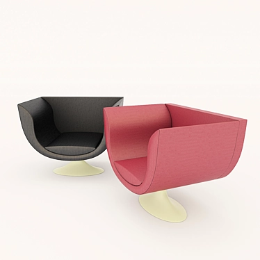 Modern Comfort: Karim Rashid Chair 3D model image 1 