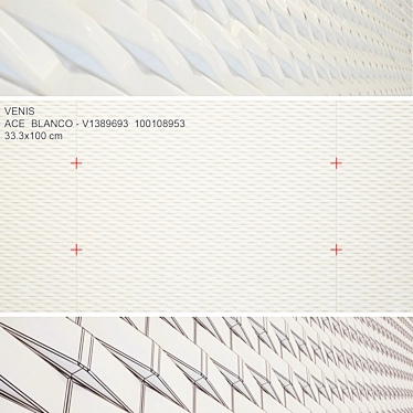 Venis Ace Blanco Ceramic Tile 3D model image 1 