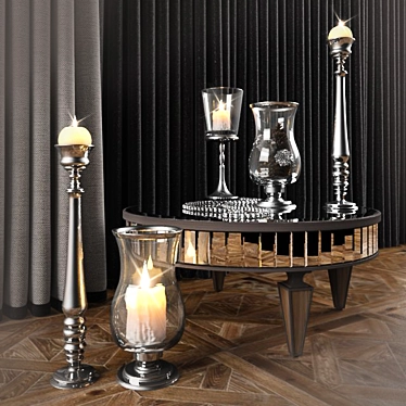 Table mirror and candlesticks Garda Decor